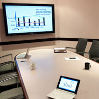 Note even the graphic used in this photo of one of our meeting rooms was created using the free Gimp software